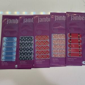 Jamberry Nails Lot of 5 full Christmas sets